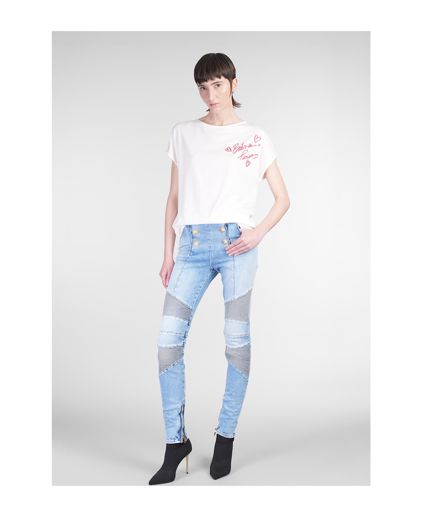 Balmain Jeans In Blue Cotton - blue