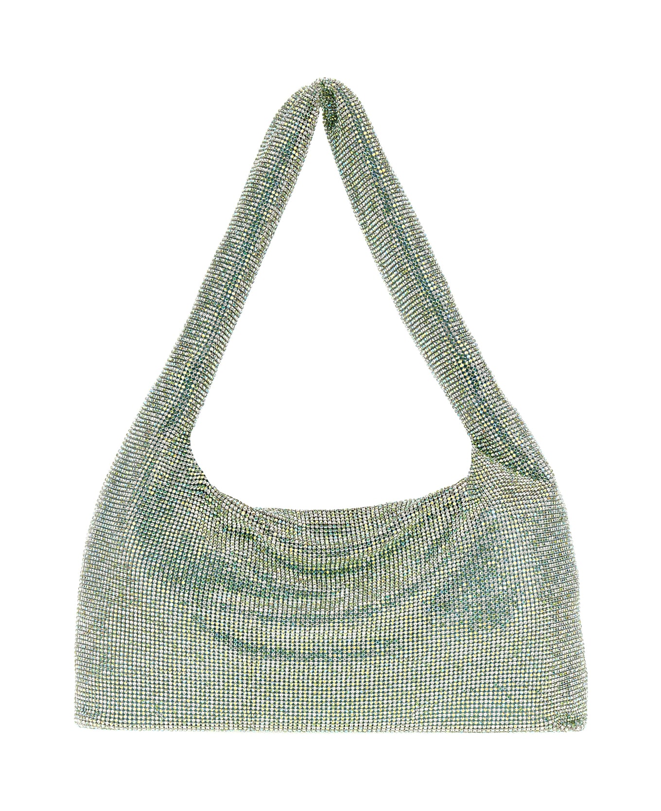 Kara Embellished Mesh Armpit Shoulder Bag - MINTPIXEL