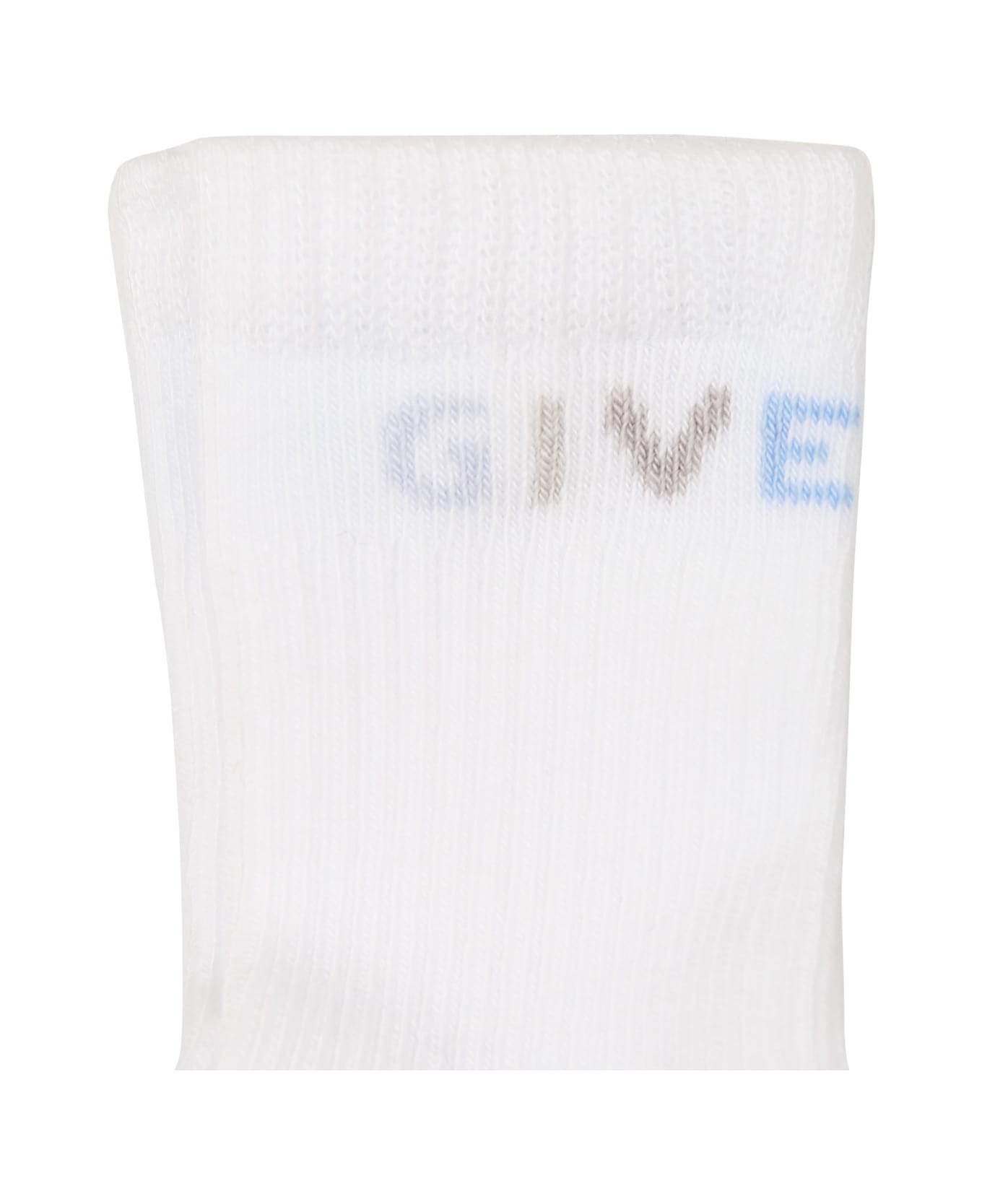 Givenchy Light Blue Set For Baby Boy With Logo - Multicolor
