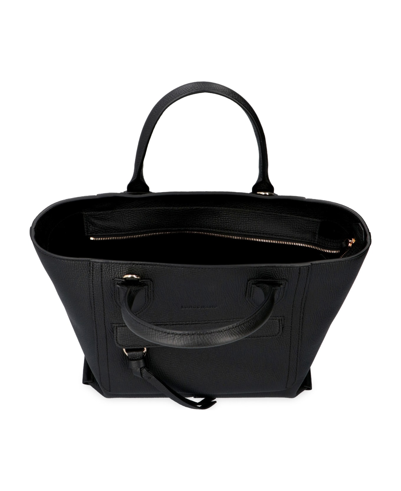 Longchamp Mailbox Leather Bag - black
