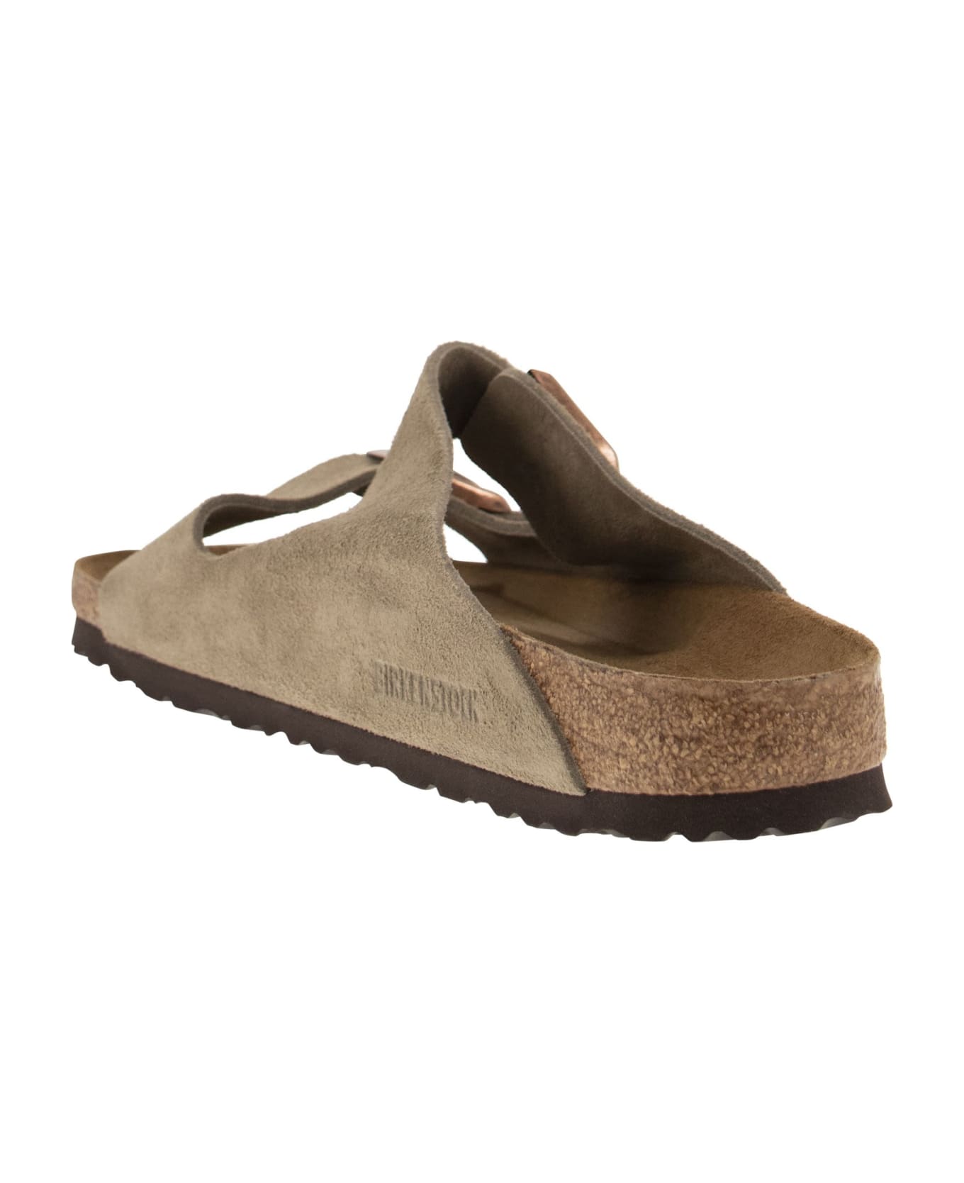 Birkenstock Arizona - Suede Leather Slipper - Taupe