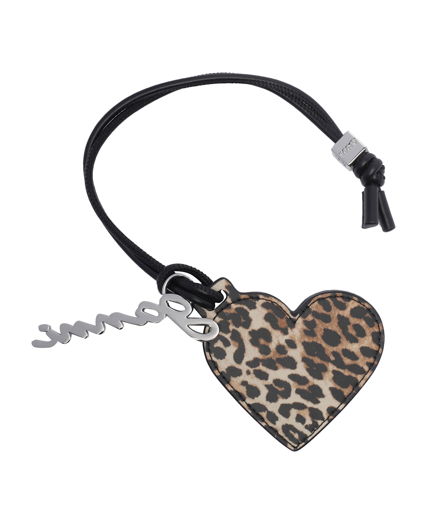 Ganni Bou Heart Mirror Keyring - ANIMALIER