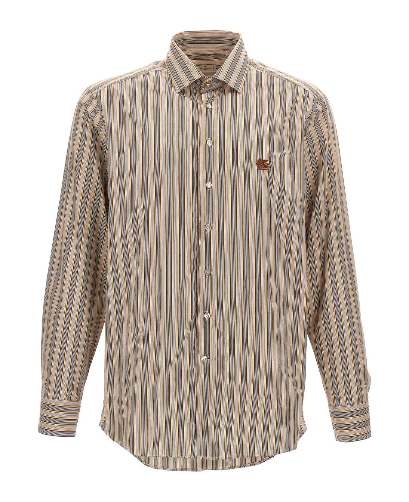 Etro Logo Embroidery Shirt - Multicolor