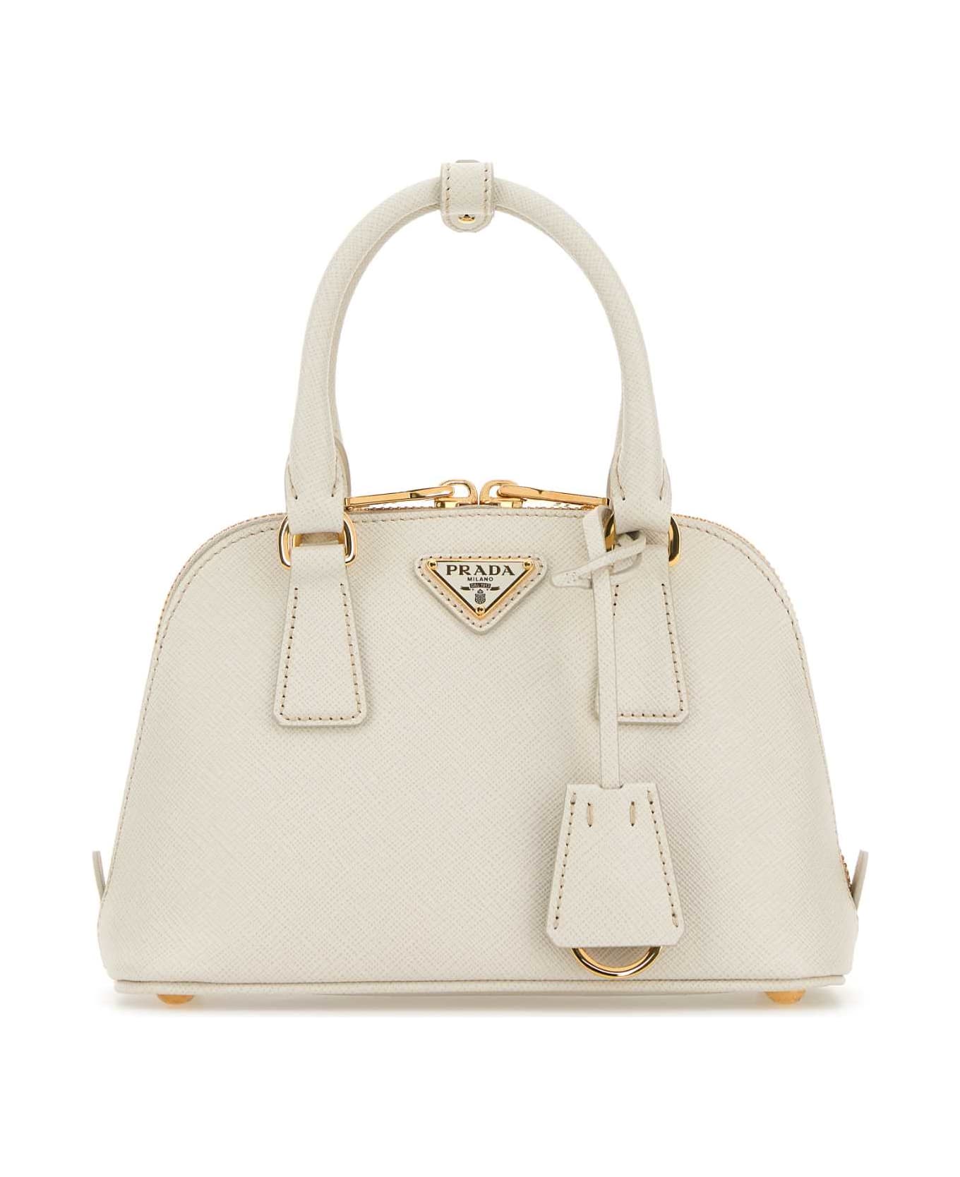 【希少】PRADA ロゴ入り レザー バゲットバッグ ホワイト 22287572_52087848_1000.jpg