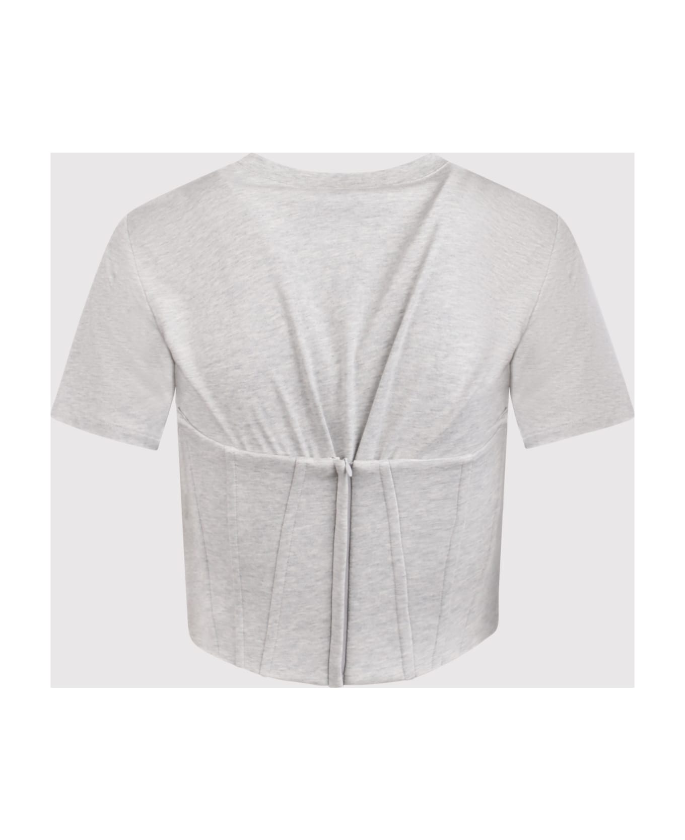 Giuseppe di Morabito T-shirt With Bustier Detail In Cotton Jersey