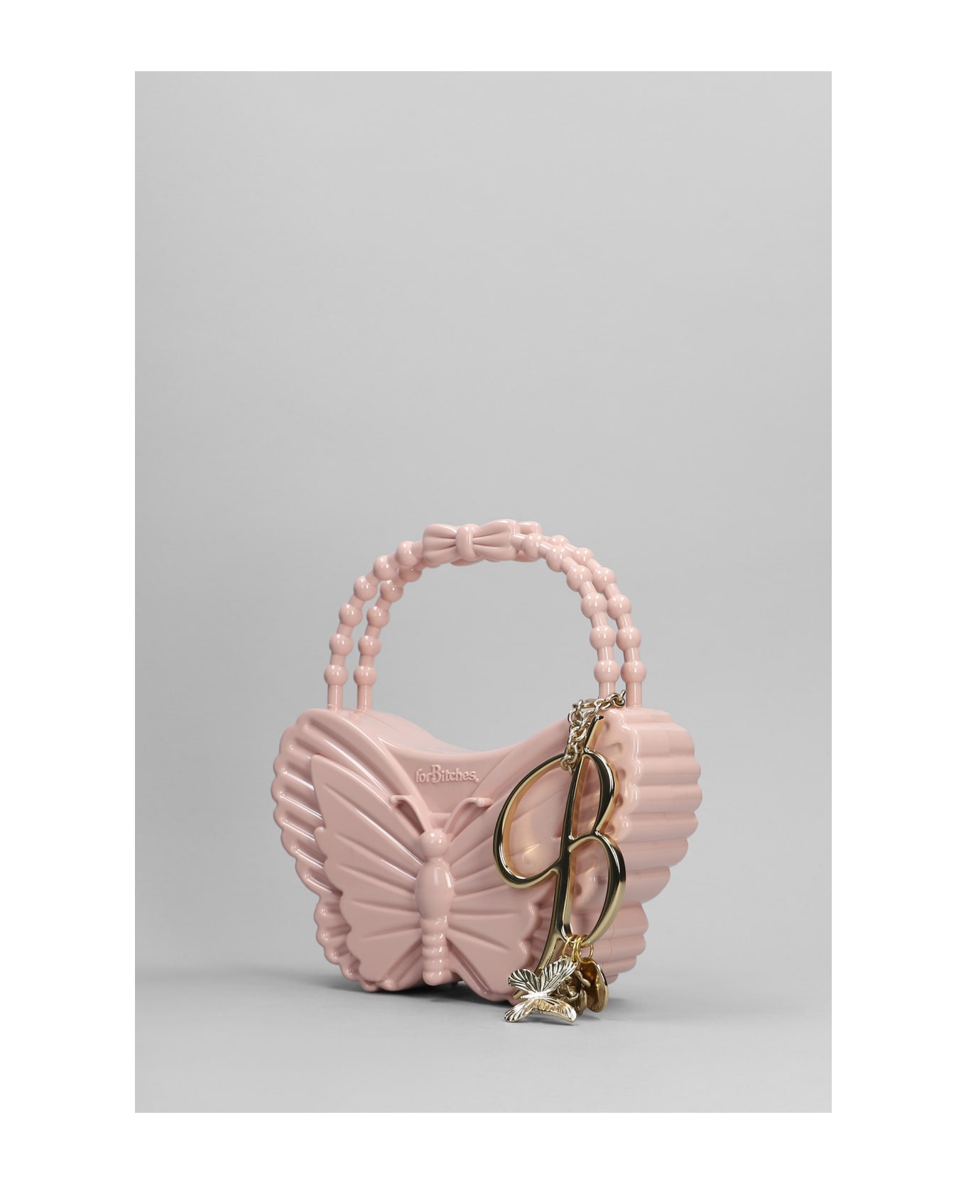 Blumarine Hand Bag In Rose-pink Pvc - rose-pink