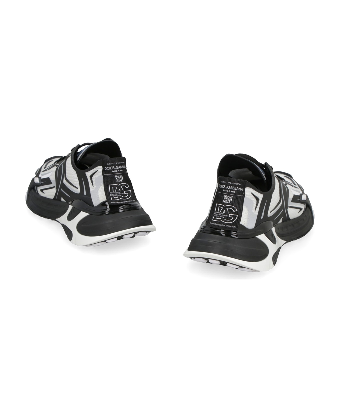 Dolce & Gabbana Fast Knit Low-top Sneakers - black