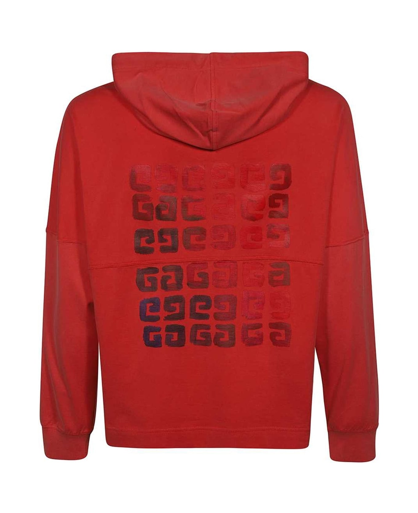 Givenchy Cotton Hooded Sweatshirt - Red