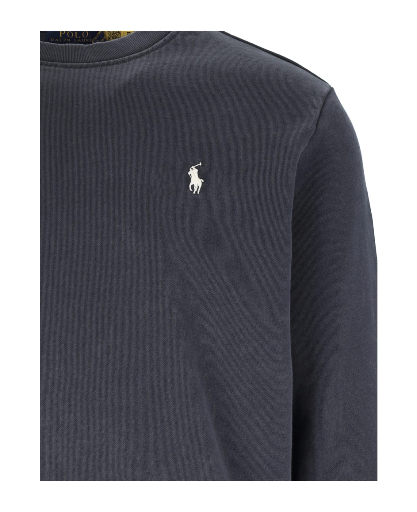 Polo Ralph Lauren Logo Crew Neck Sweatshirt - Black  
