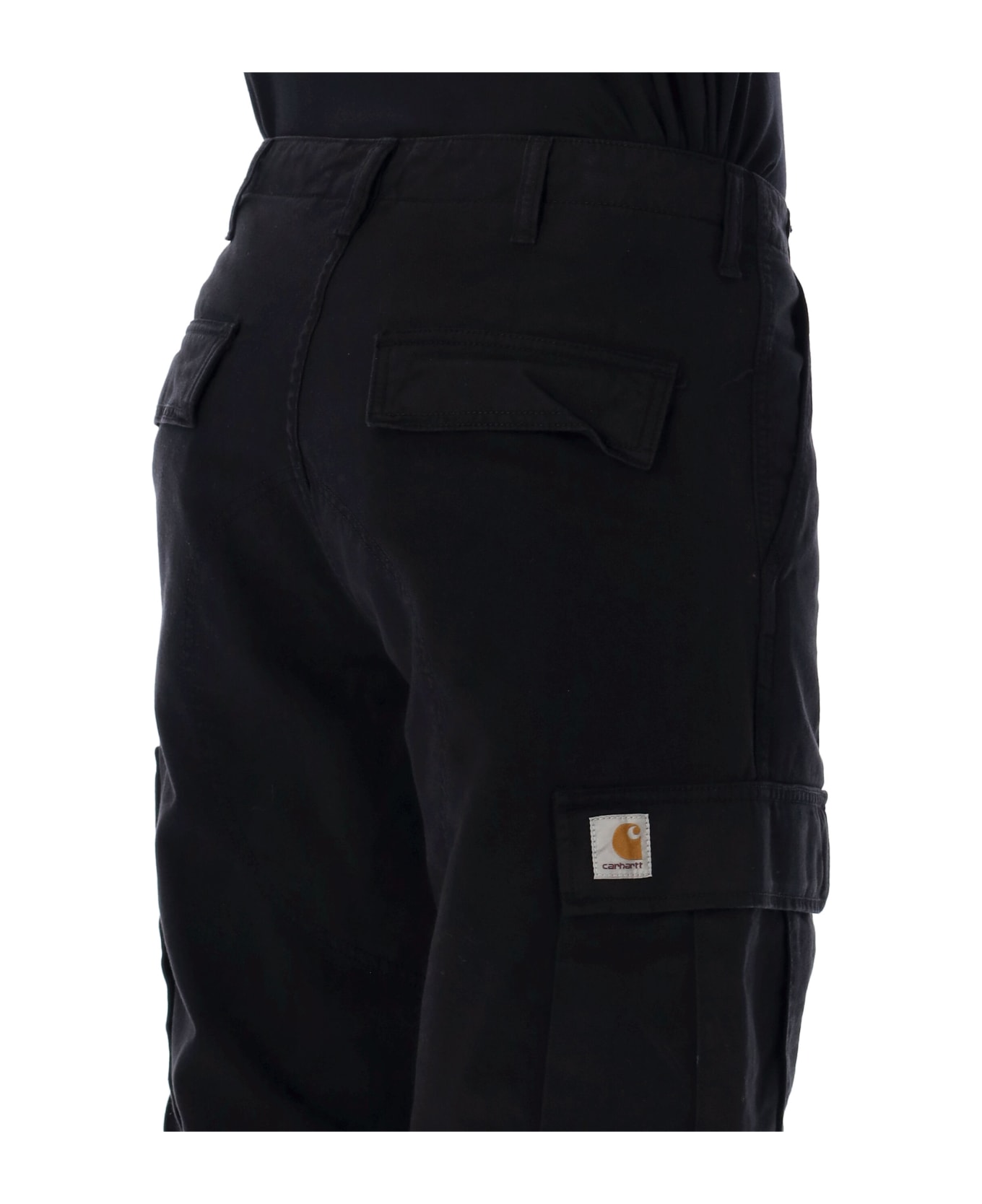 Carhartt Regular Cargo Pant - Garment Dyed Twill - BLACK