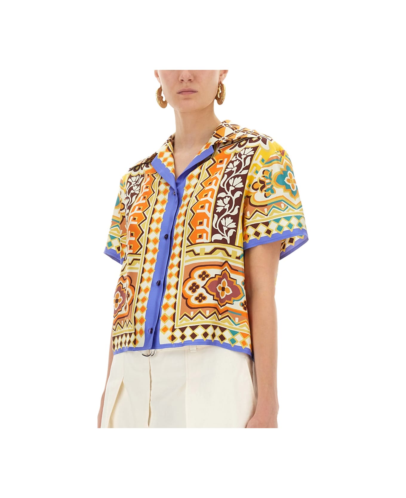Etro Printed Silk Shirt - MULTICOLOUR