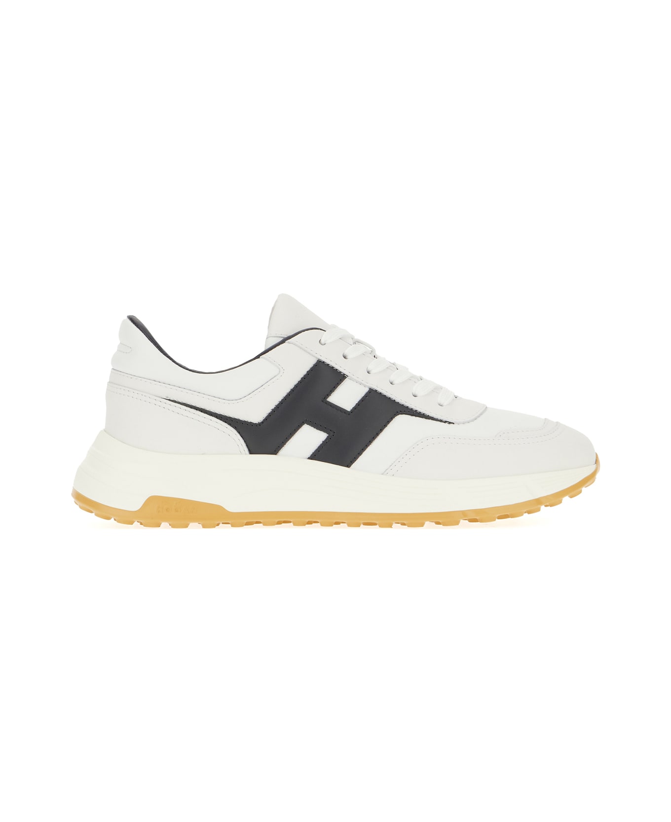 Hogan Two-tone Leather Hyperlight Sneakers - BIANCO NOTTE