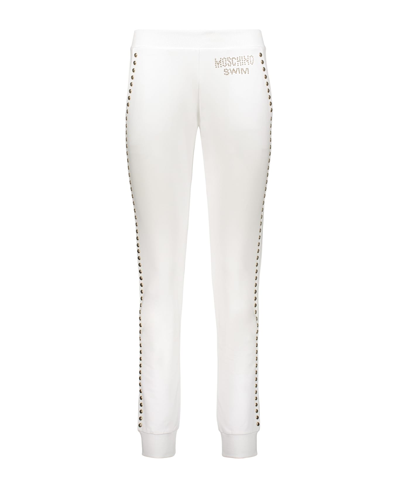 Moschino Logo Print Sweatpants - White