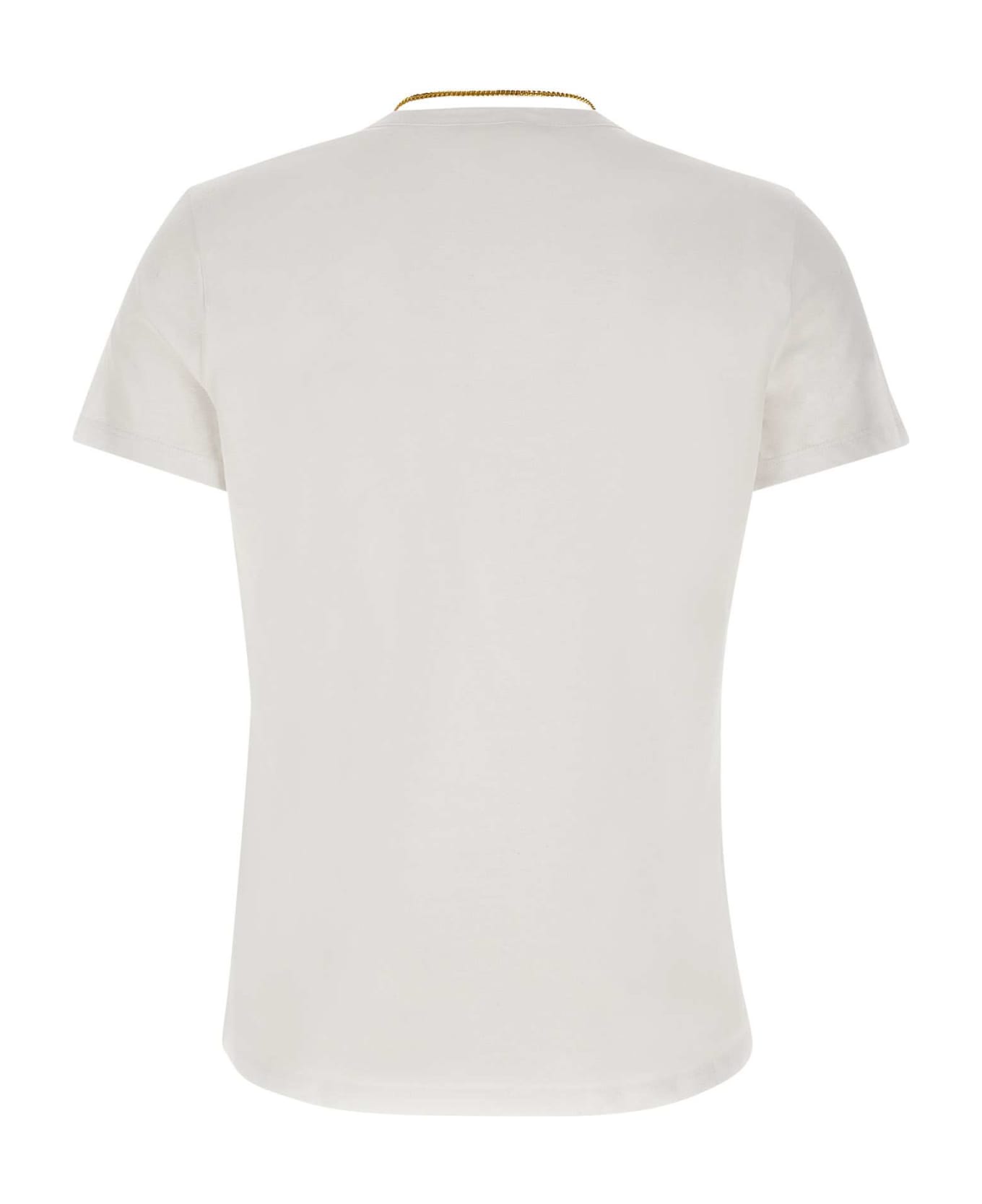 Elisabetta Franchi 'urban' Cotton Jersey T-shirt - WHITE Tシャツ