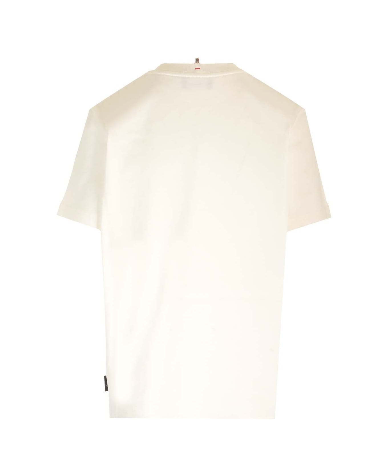 Moncler Grenoble Ivory Cotton T-shirt - 34