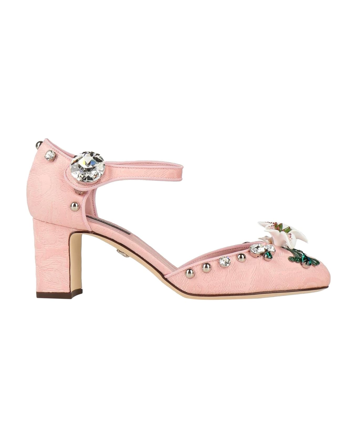 Dolce & Gabbana Vally Printed Pumps - Pink