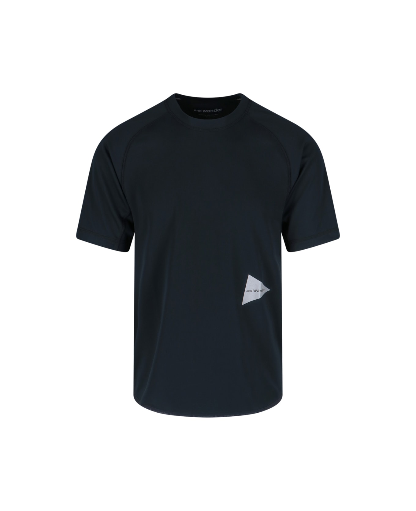 And Wander Logo T-shirt - Black  
