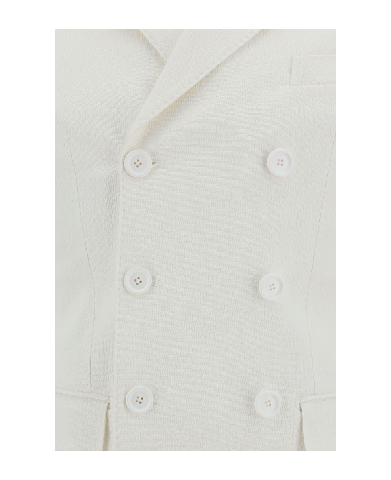 Dolce & Gabbana Double-breasted Jacket - Bianco Ottico コート＆ジャケット