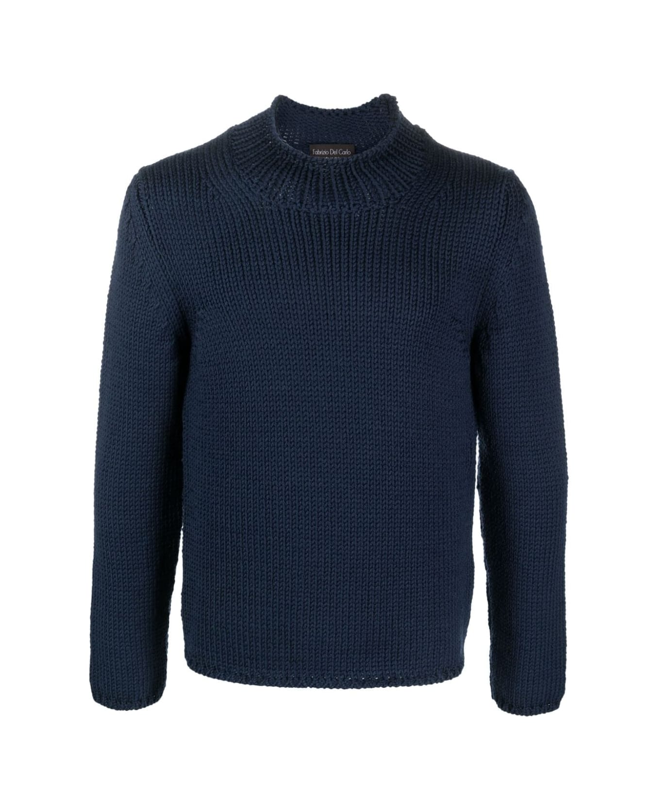 Fabrizio del Carlo Wool Round Neck Sweater - Teal