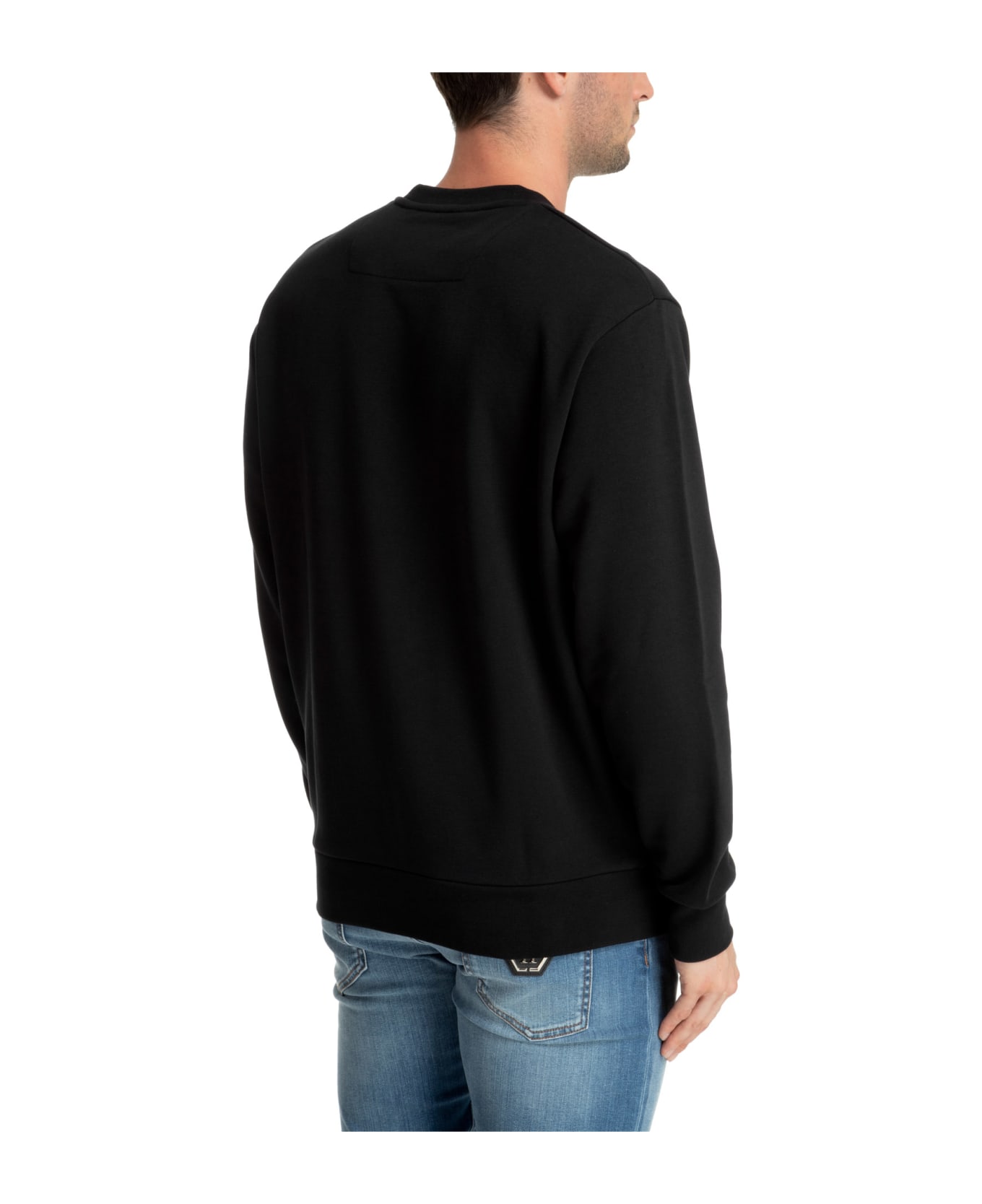 Philipp Plein Hexagon Cotton Sweatshirt - Black
