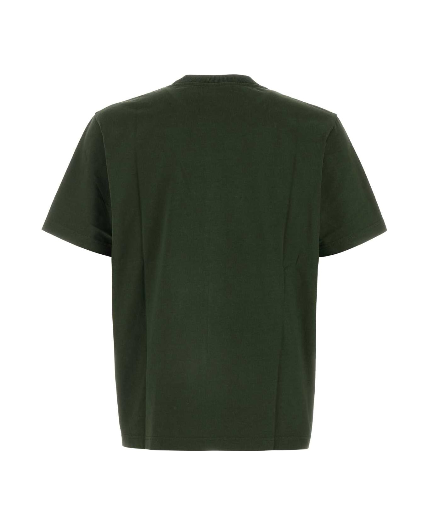 Maison Kitsuné Olive Green Green Cotton T-shirt - RANGERGREEN