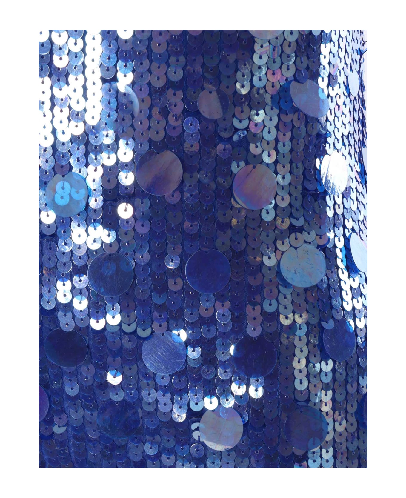 Parosh Sequined Blouse - BLUE