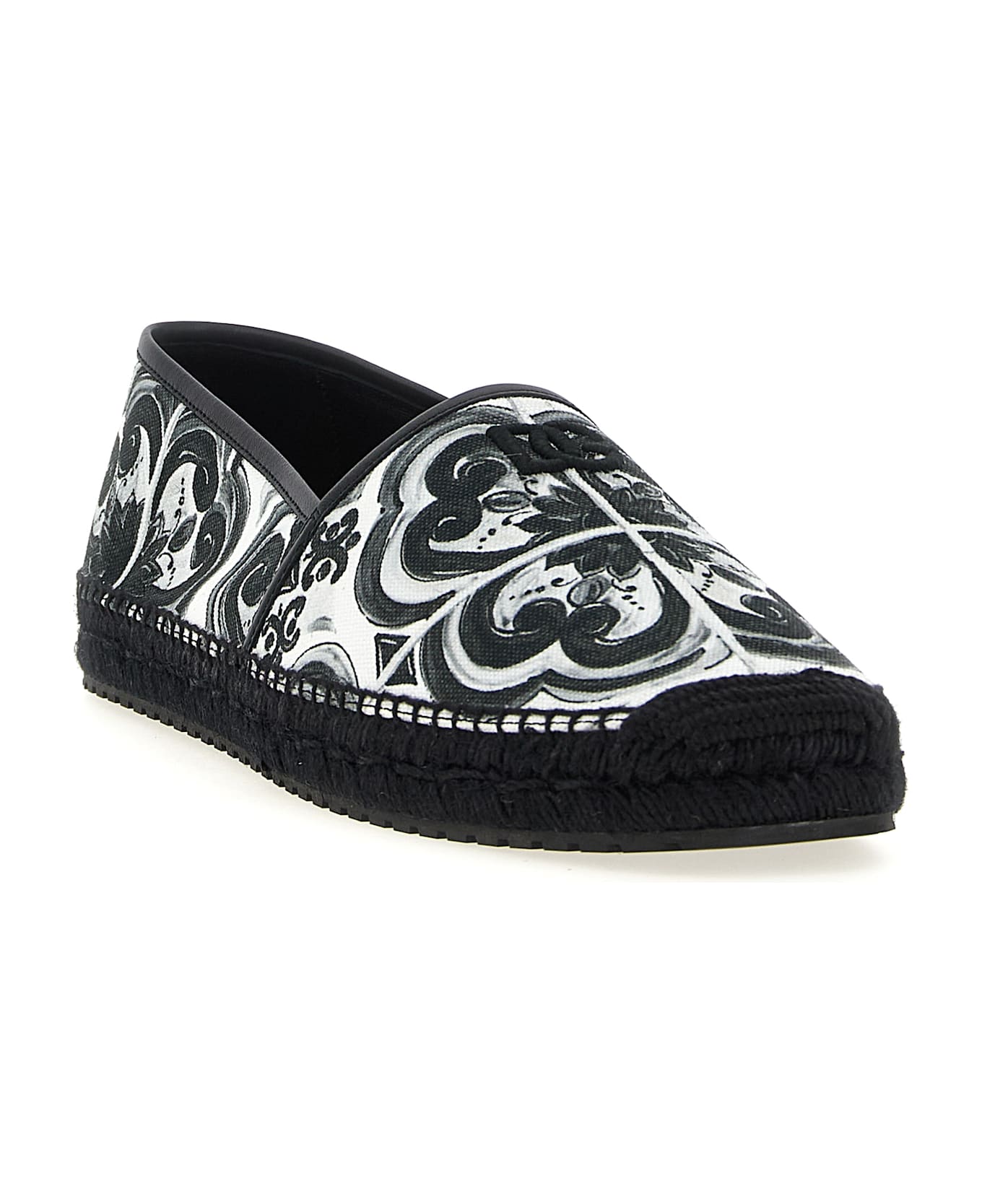 Dolce 
Gabbana 
maiolica
 Espadrilles - White/Black