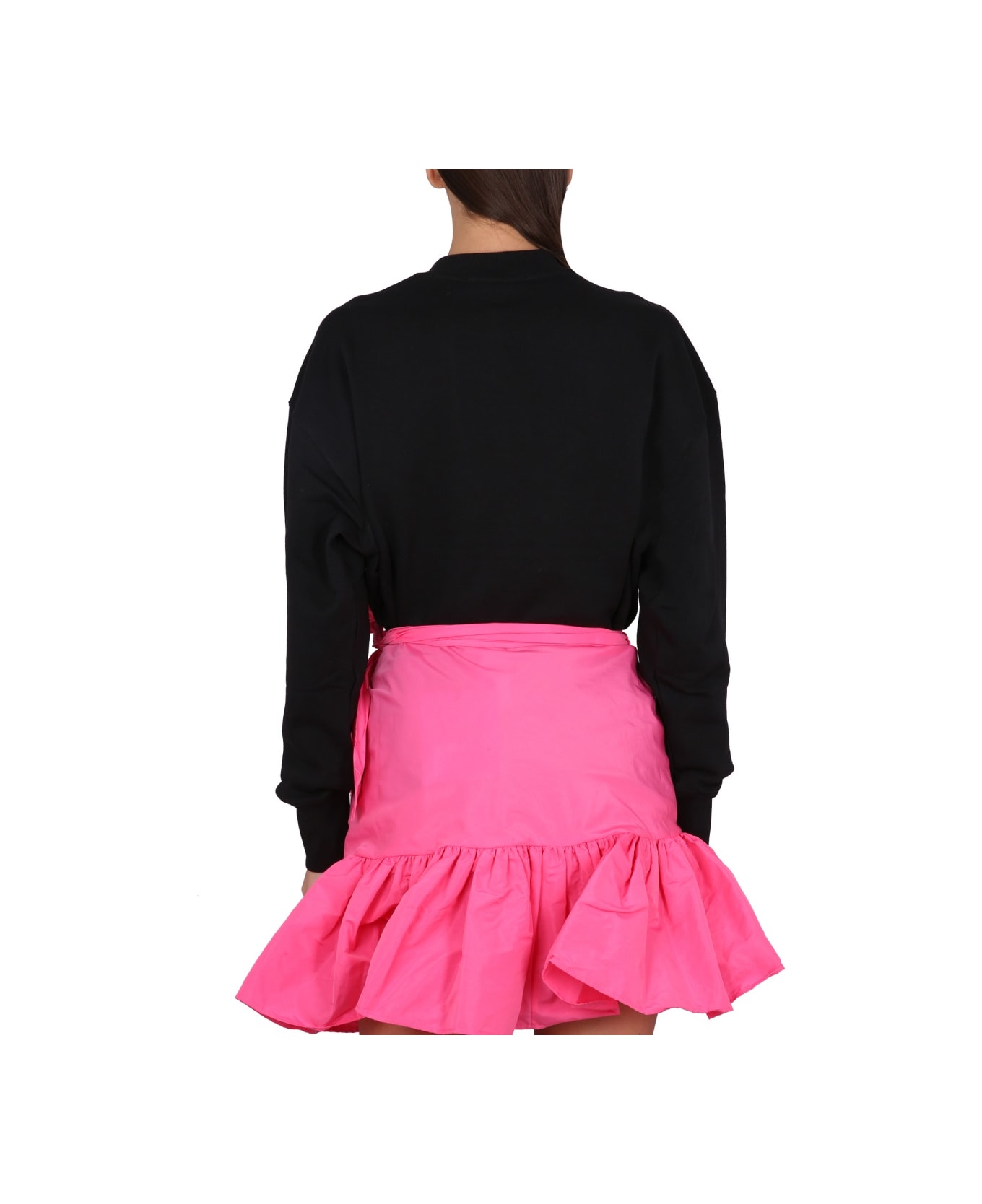 MSGM Sweatshirt With Logo - BLACK