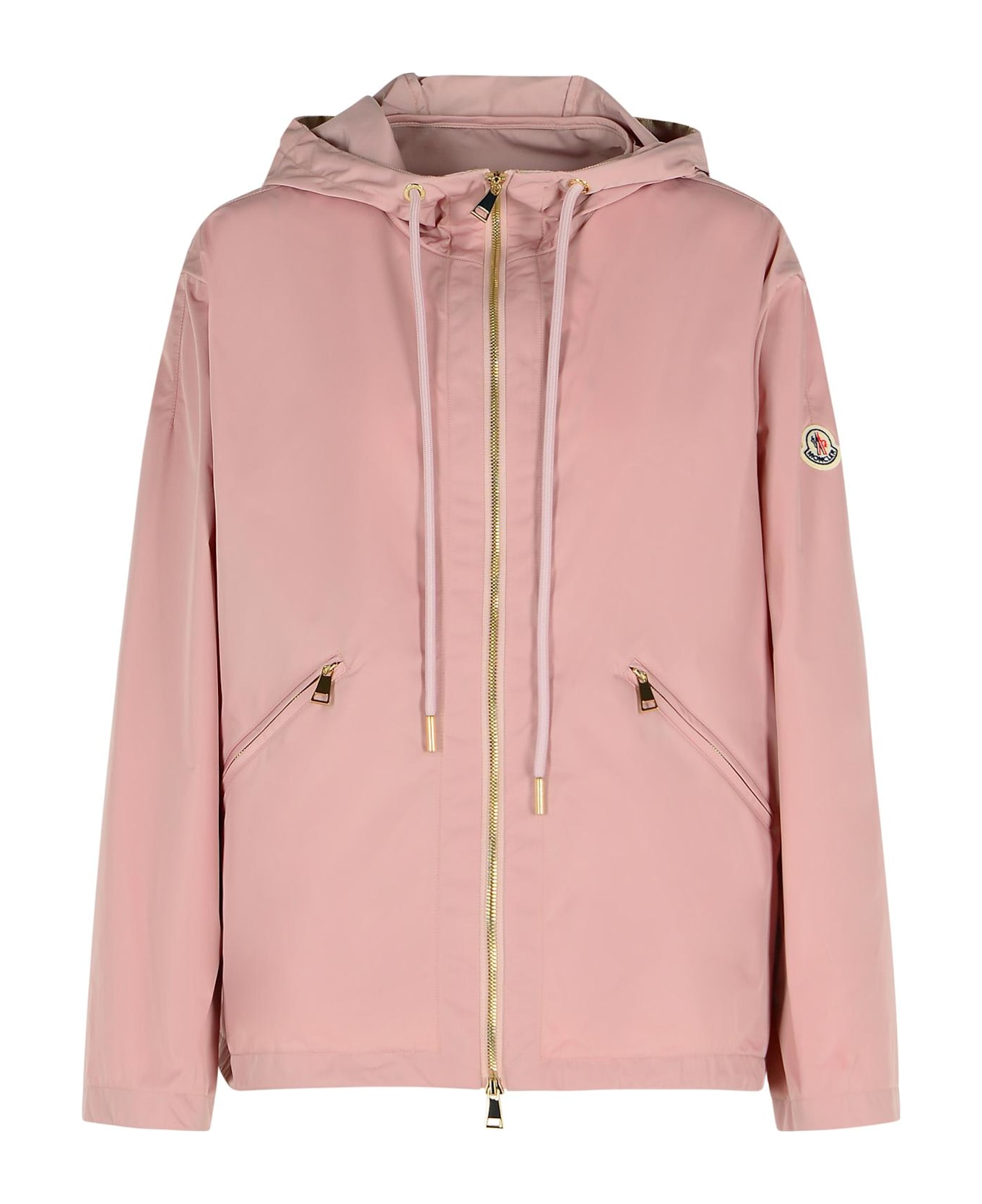 Moncler 'cassiopea' Pink Polyester Jacket - Pink