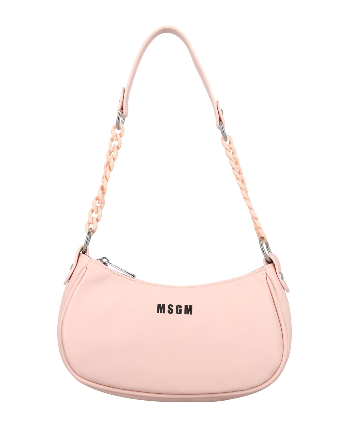 MSGM Eco-leather Shoulder Bag - LIGHT PINK