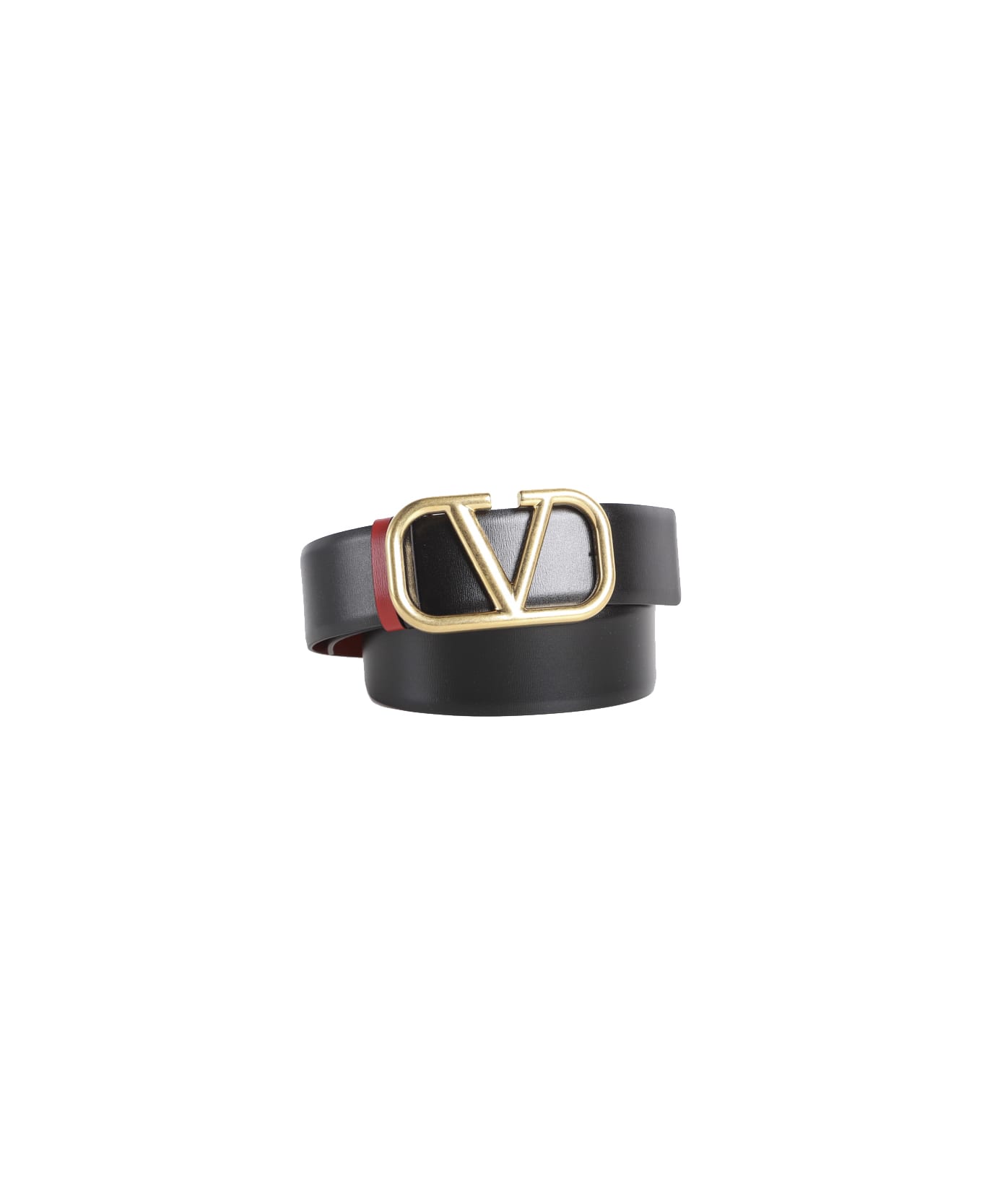 Valentino Garavani Vlogo Reversible Belt - Nero-rouge pur