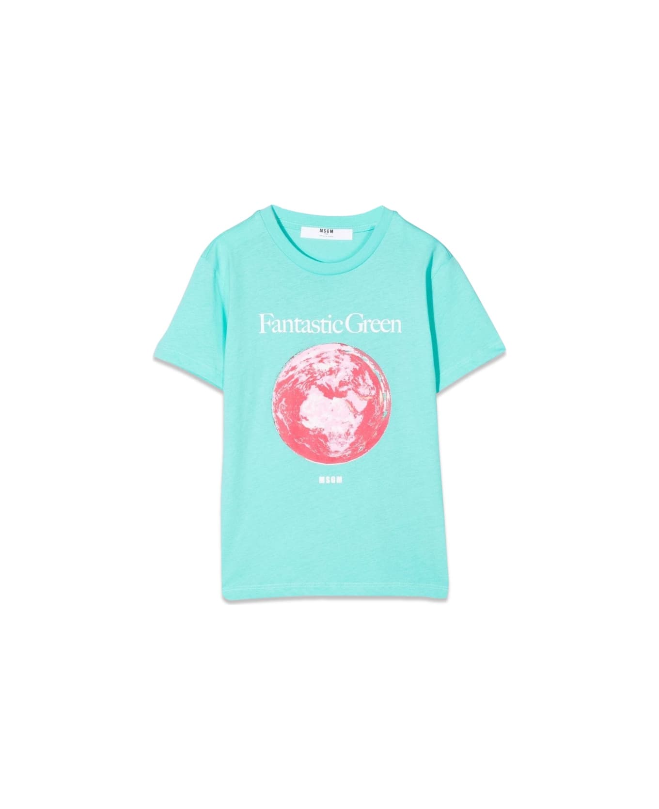 MSGM Organic Jersey T-shirt - BABY BLUE