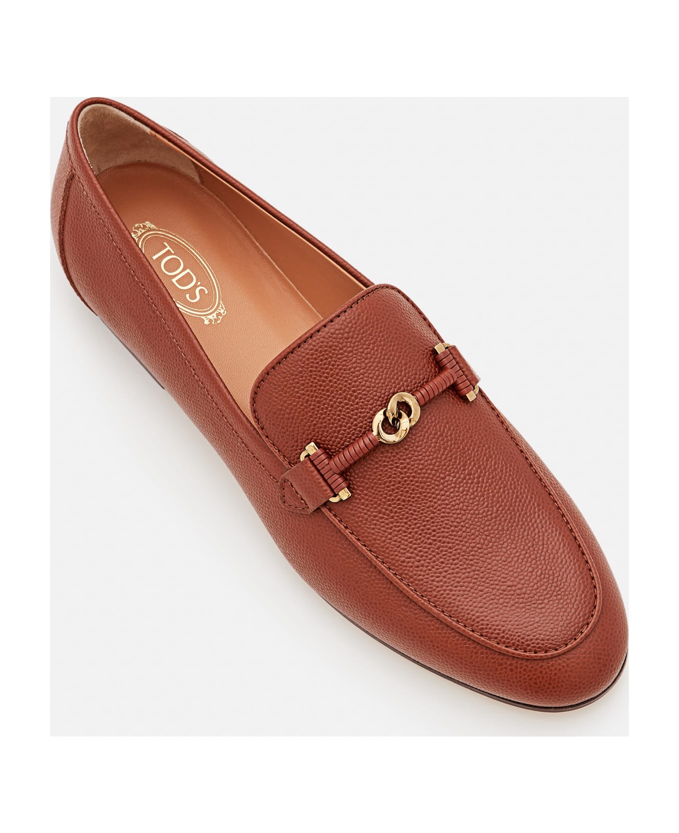 Tod's Flat Leather Loafers - Brown