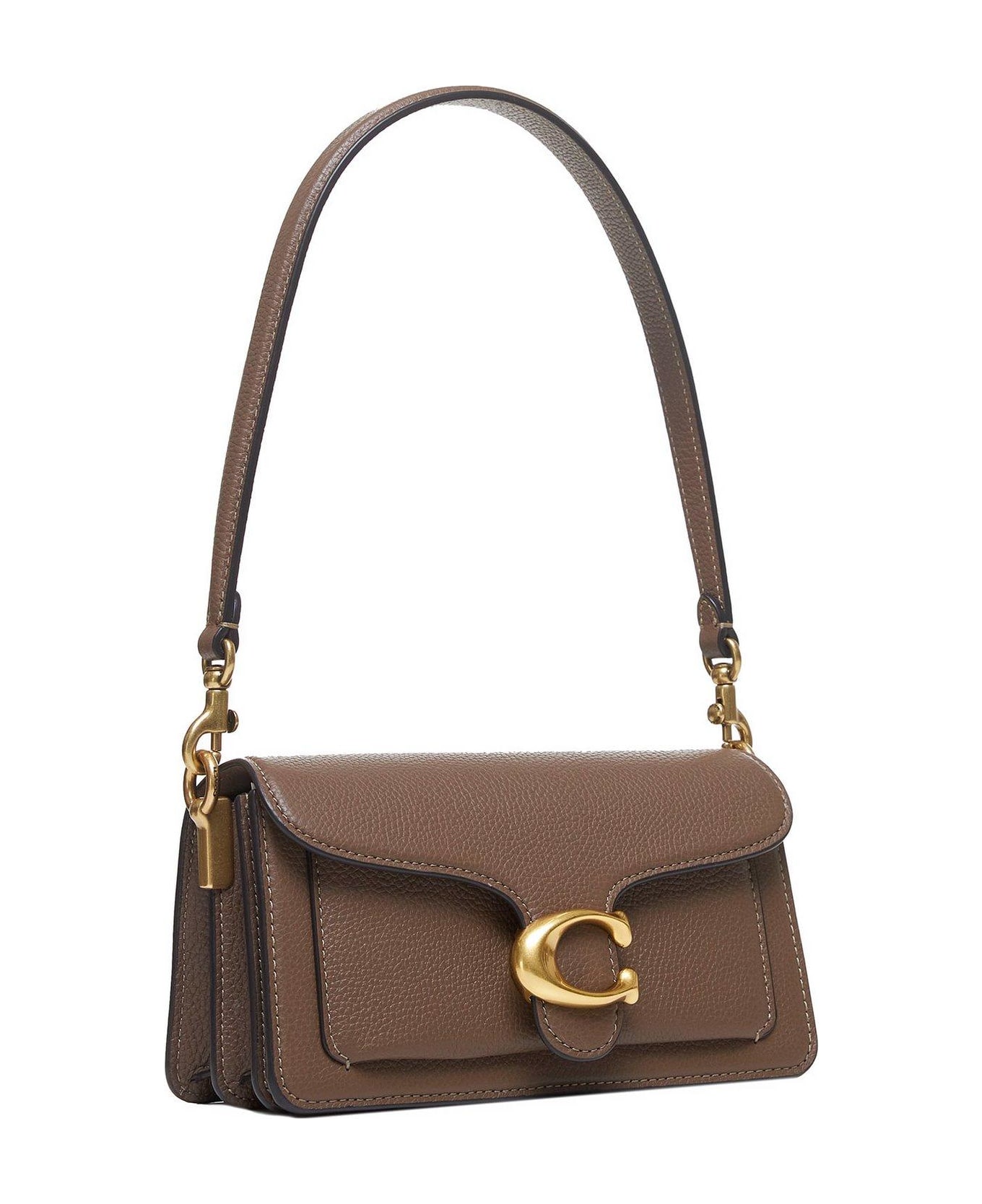 Coach Tabby 20 Logo Plaque Shoulder Bag - Dove Grey