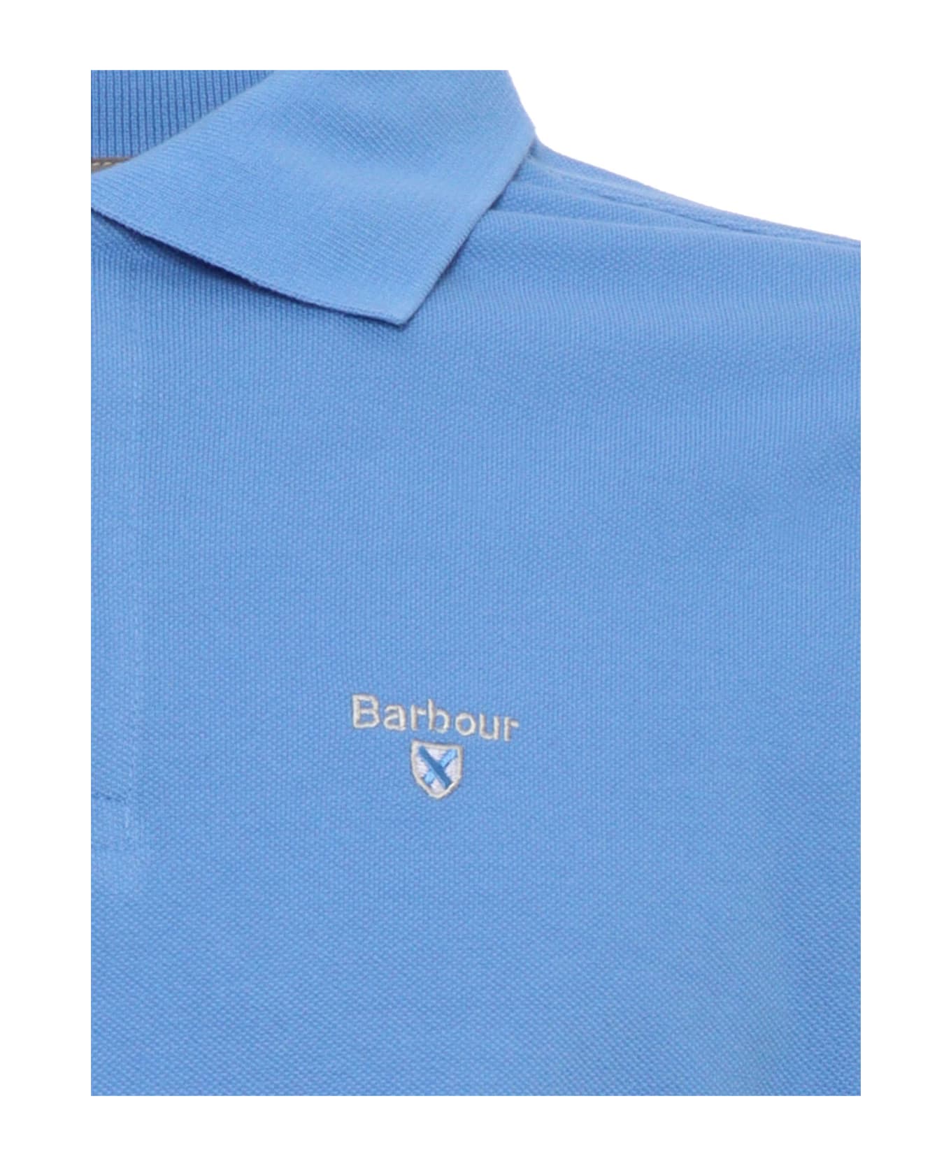 Barbour Light Blue Polo - BLUE