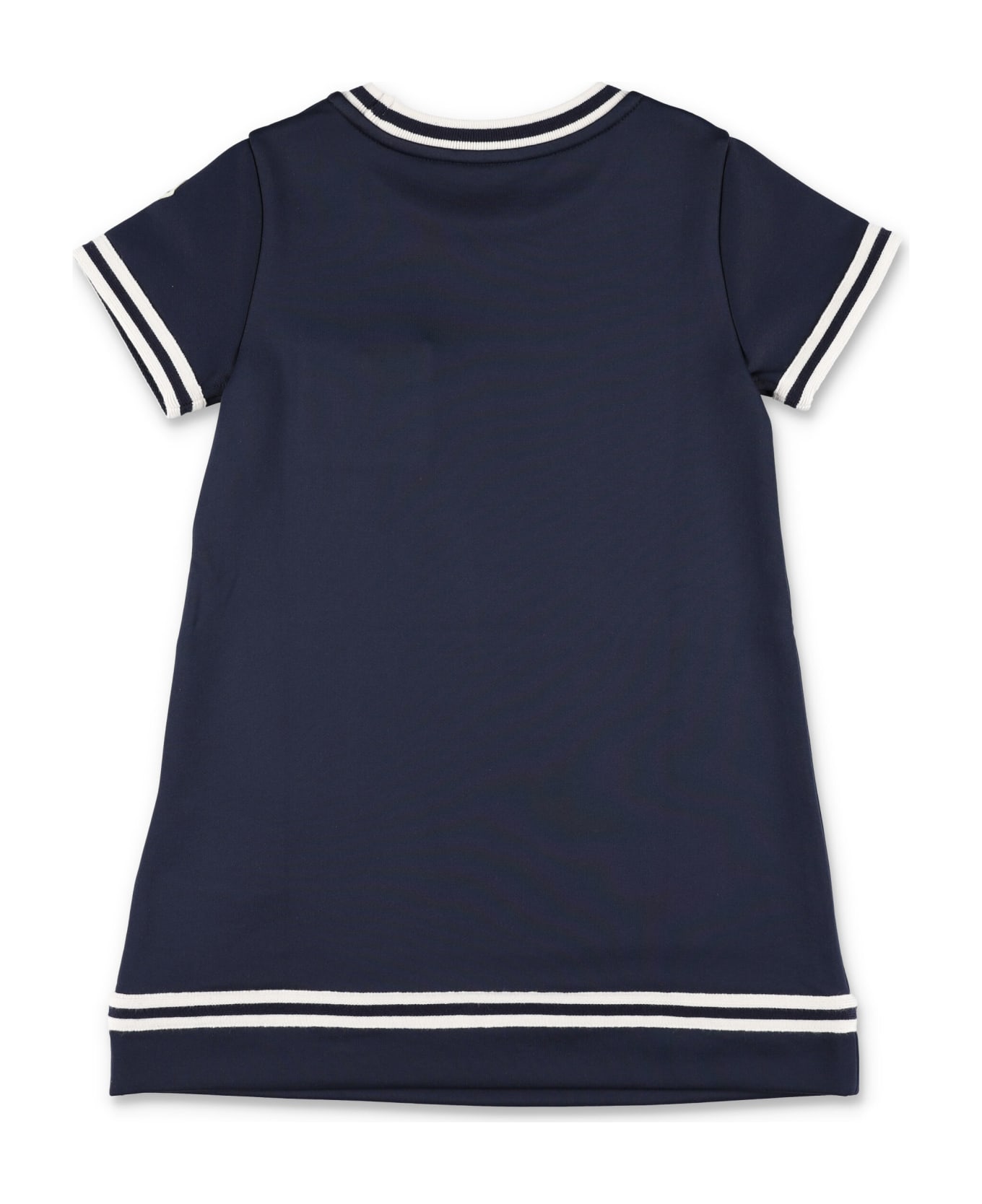 Moncler Cotton Jersey Dress - BLUE