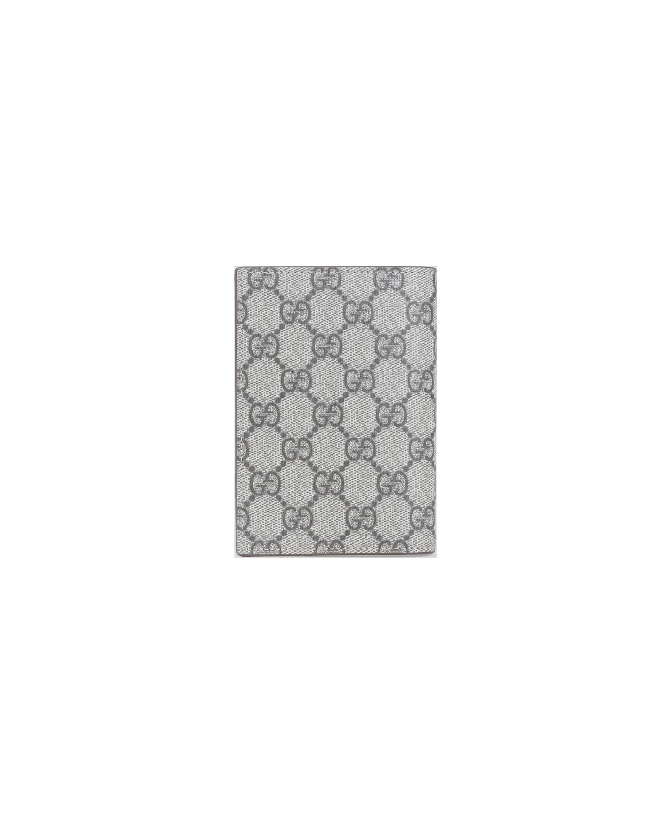 Gucci Gg Supreme Passport Case - Be Ebony N Acer Ebon
