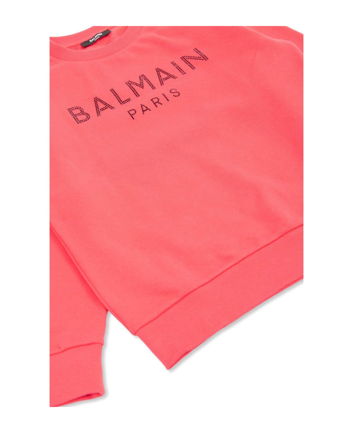 Balmain Logo Embellished Crewneck Sweatshirt - Fragola