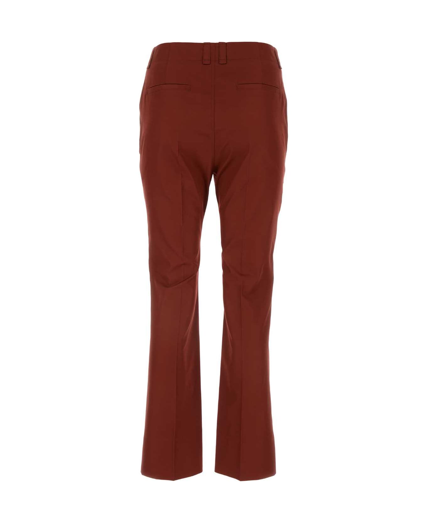 Saint Laurent Tiziano Red Cotton Pant - ROUGEFONCE