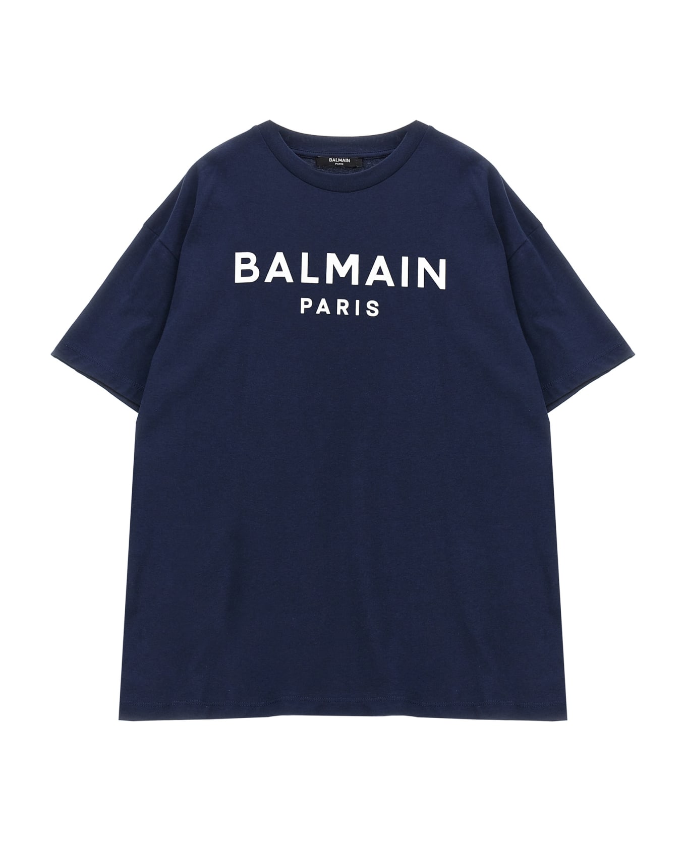 Balmain Logo T-shirt - air force blue