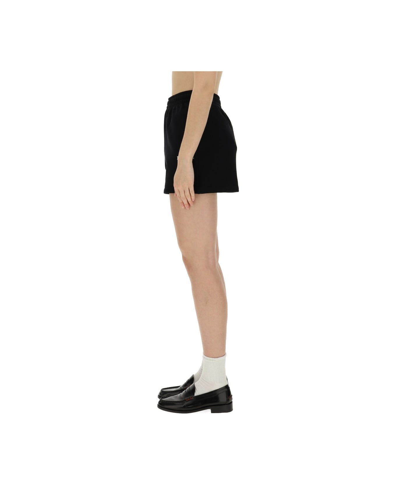 Rotate by Birger Christensen High Waisted Shorts - BLACK