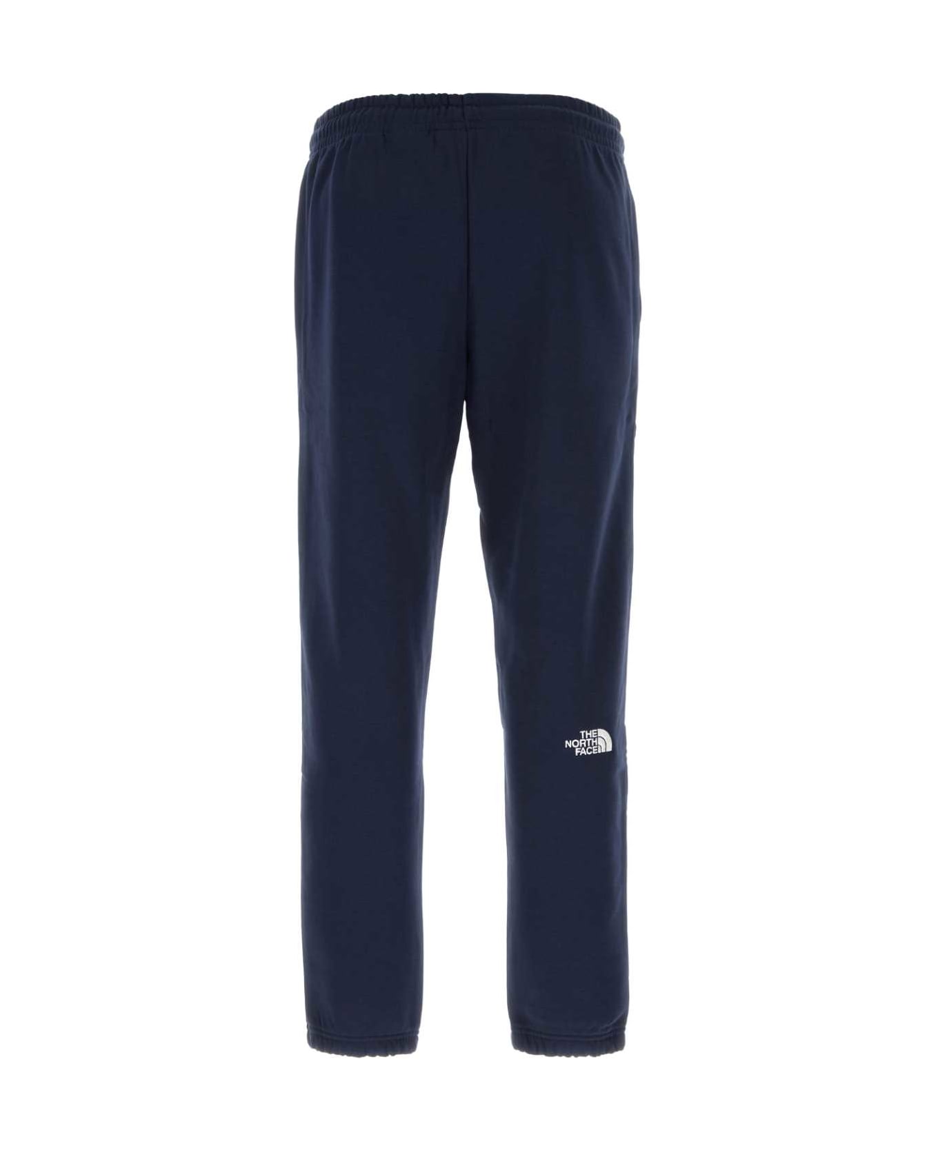 The North Face Blue Cotton Blend Joggers - SUMMIT NAVY