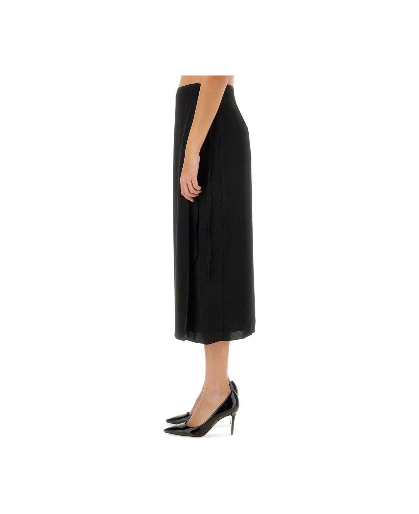 Theory Silk Skirt - BLACK