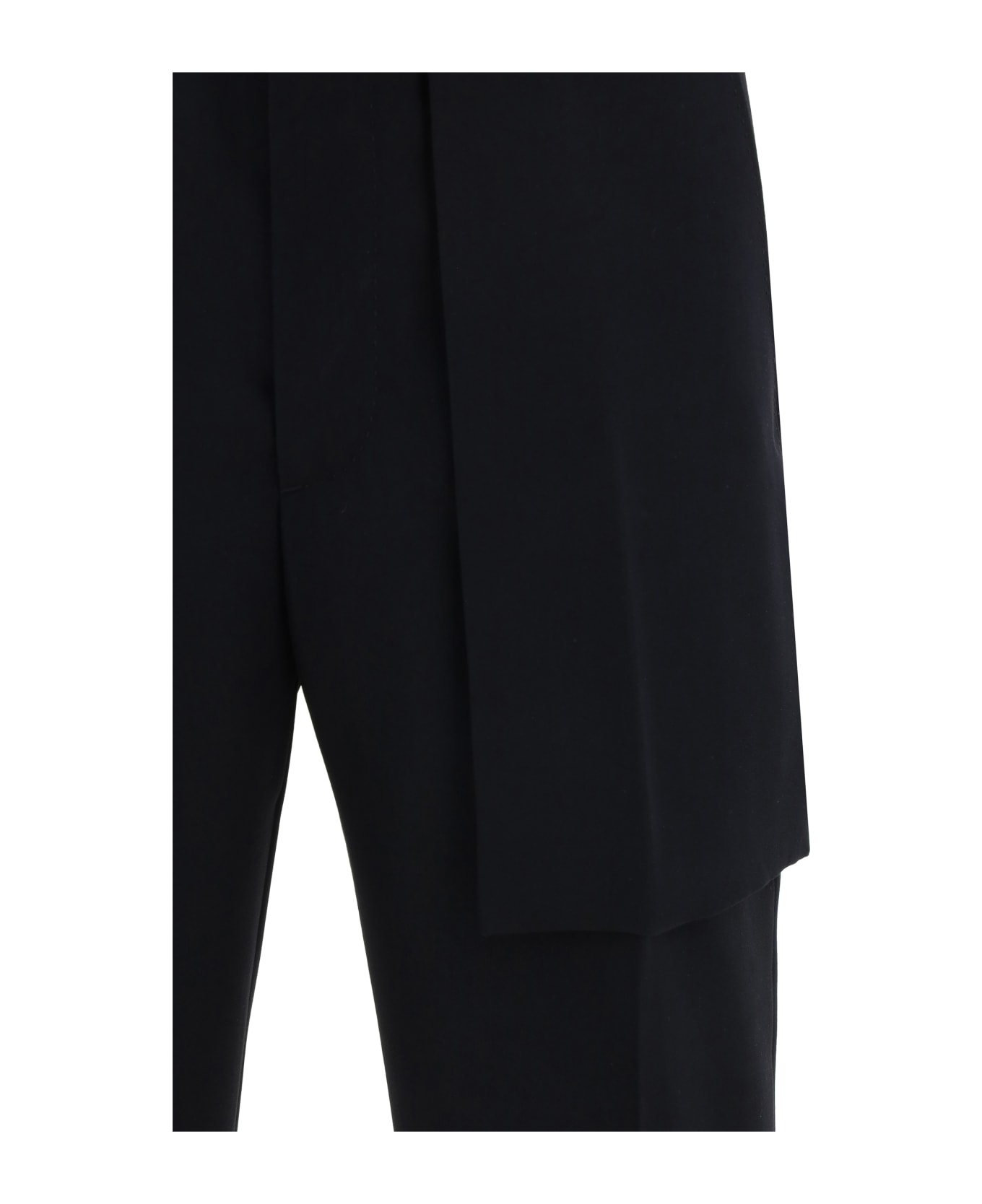 Alexander McQueen Pleat Detail Slim Fit Trousers - Black ボトムス