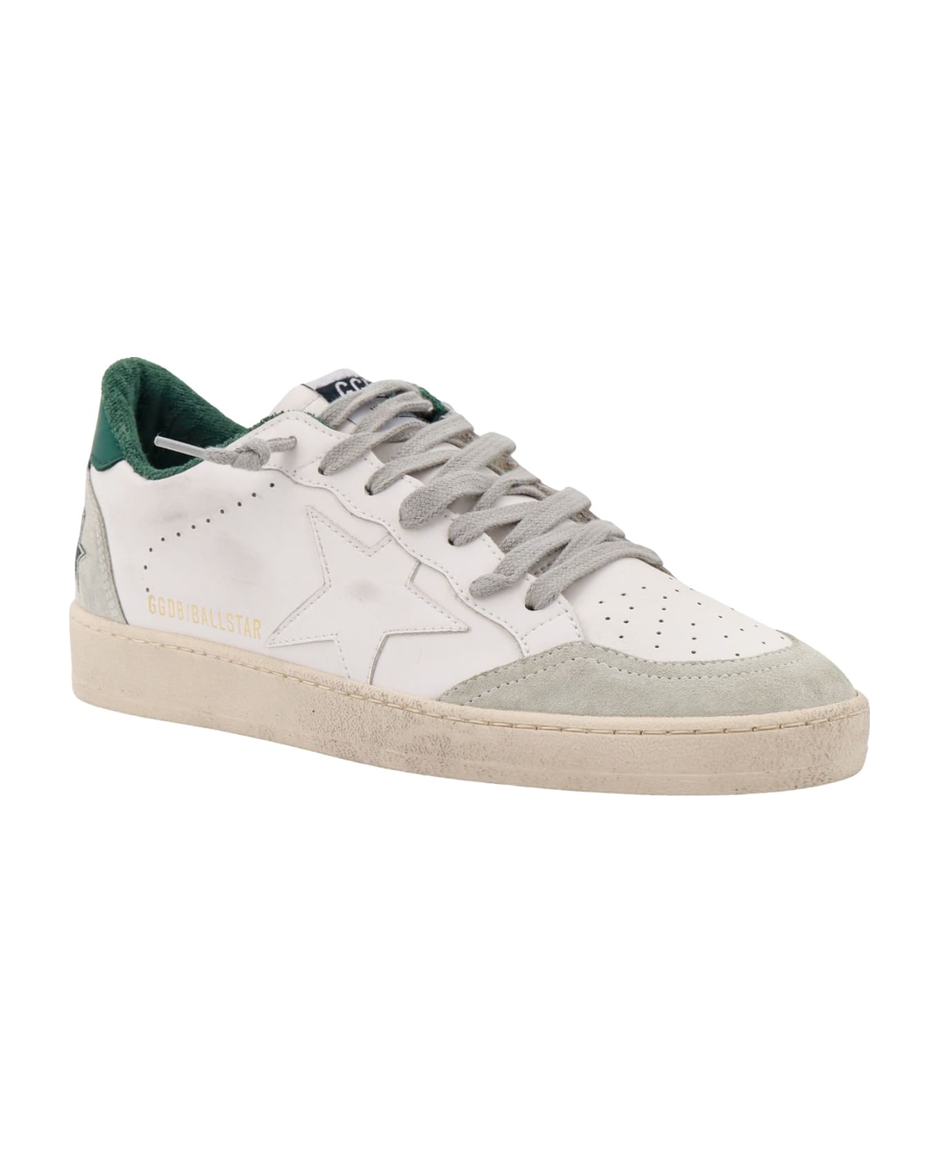 Golden Goose Ball Star Sneakers - White Ice Green