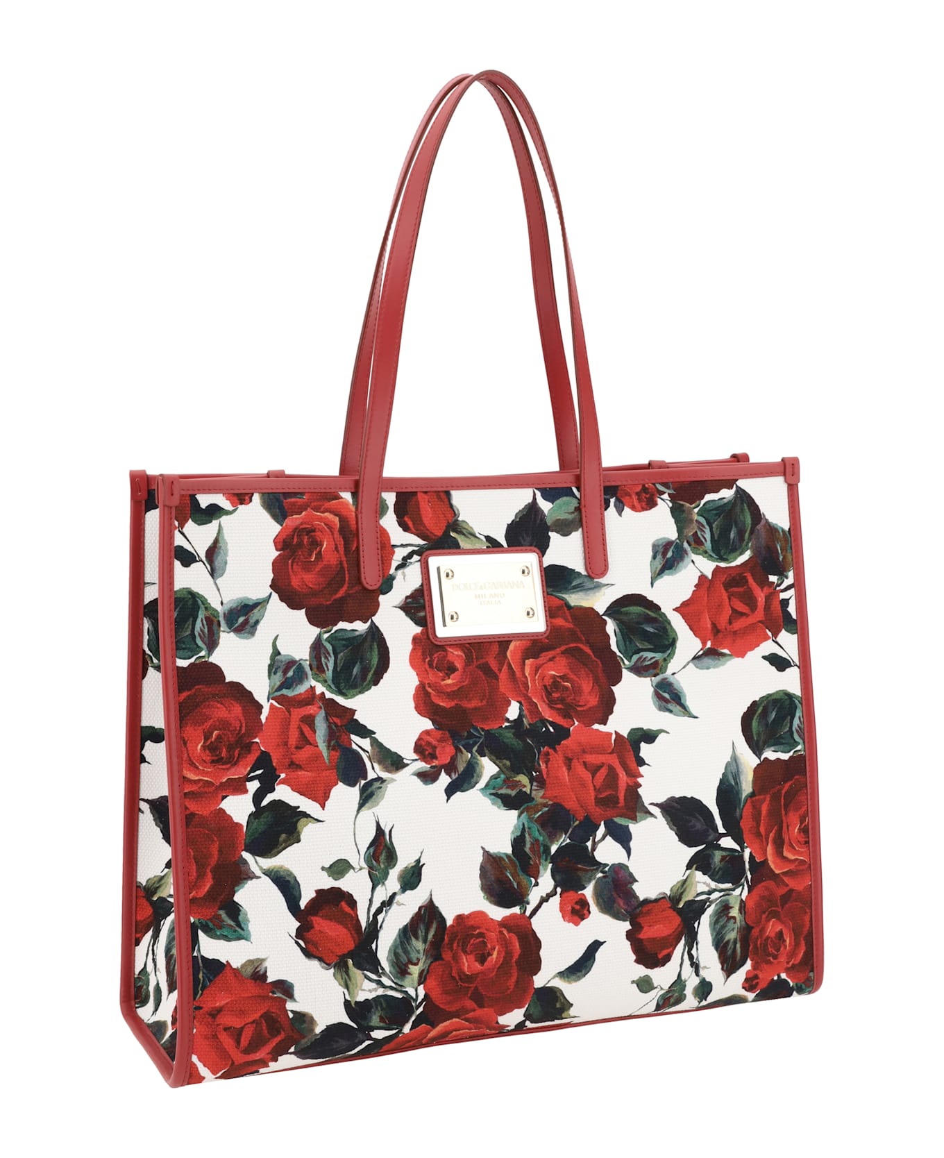 Dolce 
Gabbana Floral Print Tote Bag - Rosa Rossa F.bco