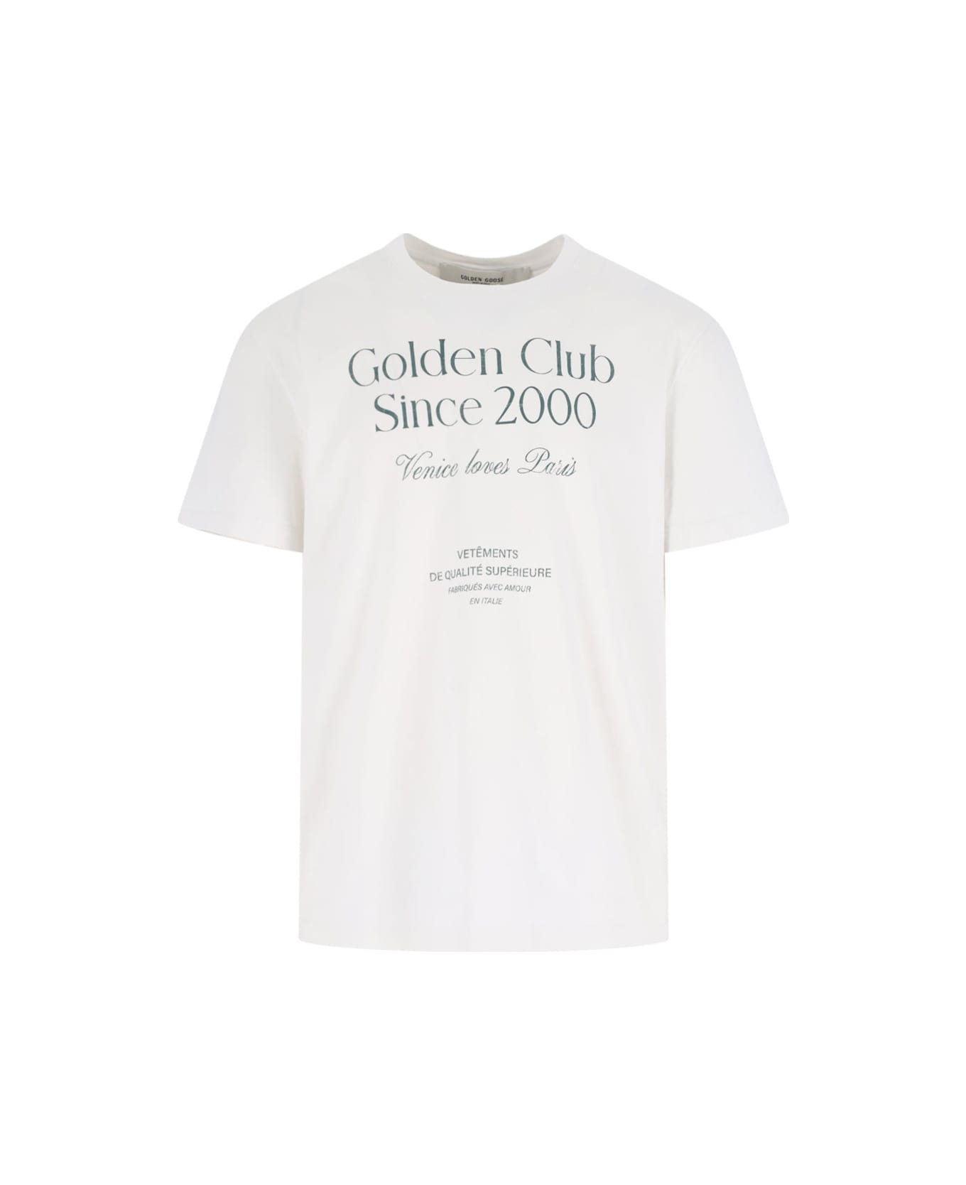 Golden Goose 
golden Club
 T-shirt - Artic Wolf