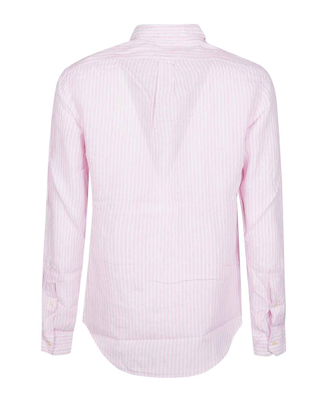 Polo Ralph Lauren Long Sleeve Sport Shirt - Pink/white シャツ