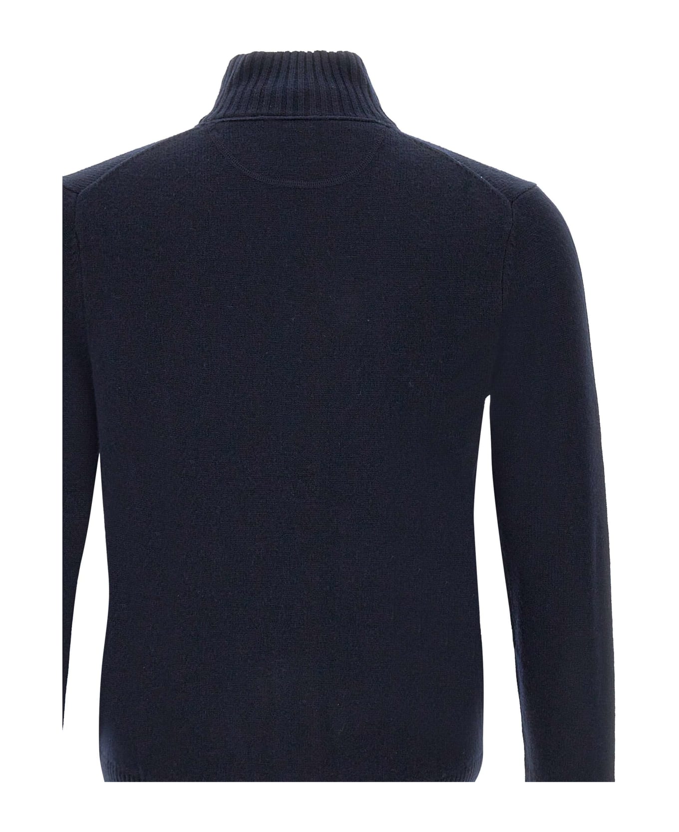 Sun 68 'solid Color' Wool, Viscose And Cashmere Cardigan Cardigan - NAVY BLUE