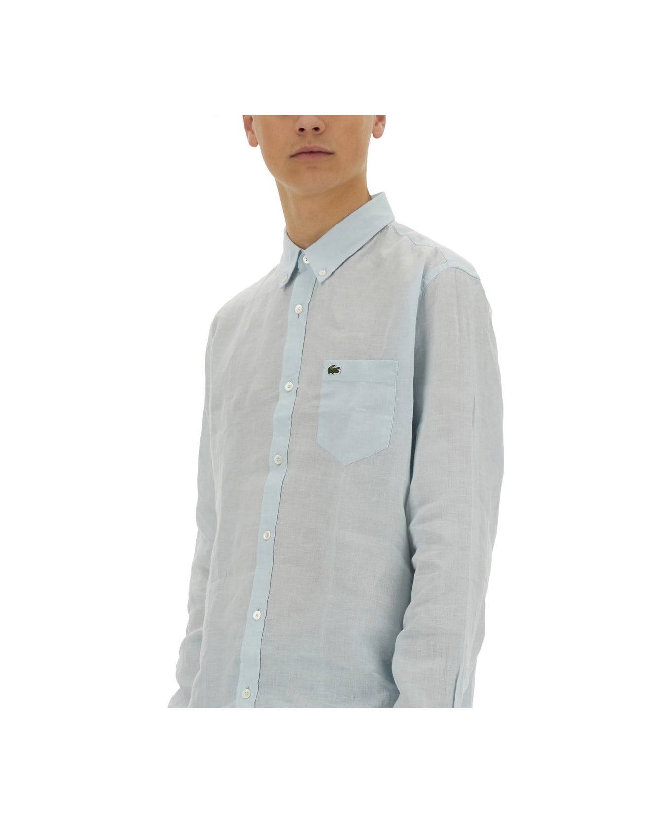 Lacoste Shirt With Logo - AZURE